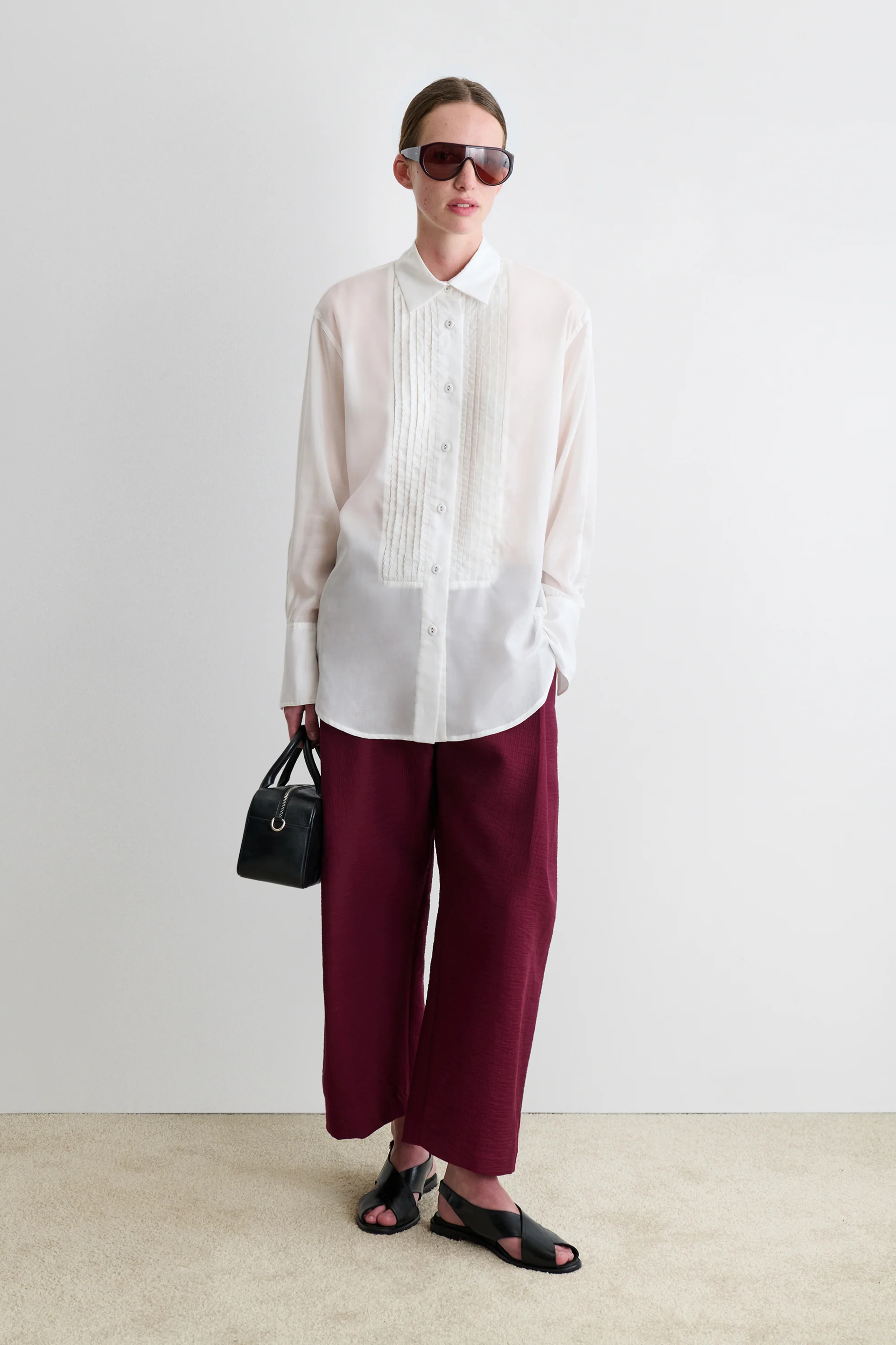 Scallop Tux Shirt
